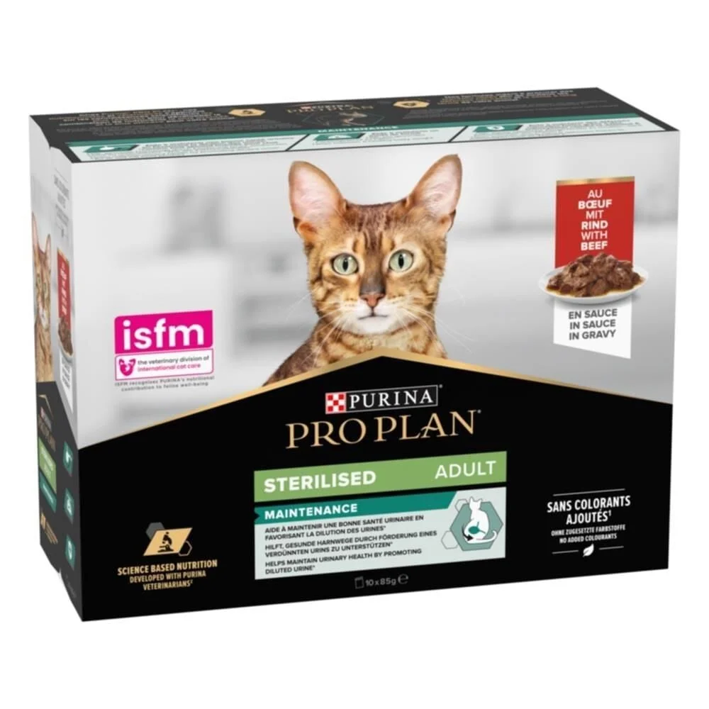 Pro Plan Pouch Sos İçinde Sığır Etli Kısırlaştırılmış Kedi Konservesi 85gr