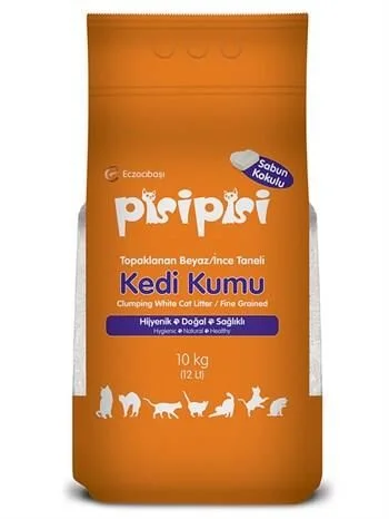 Pisi Pisi Sabun Kokulu Kedi Kumu 10 KG - İNCE