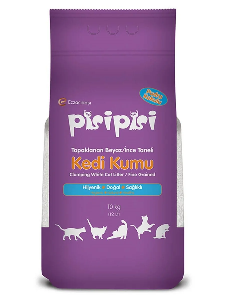 Pisi Pisi Pudra Kokulu Kedi Kumu 10 Kg - İNCE