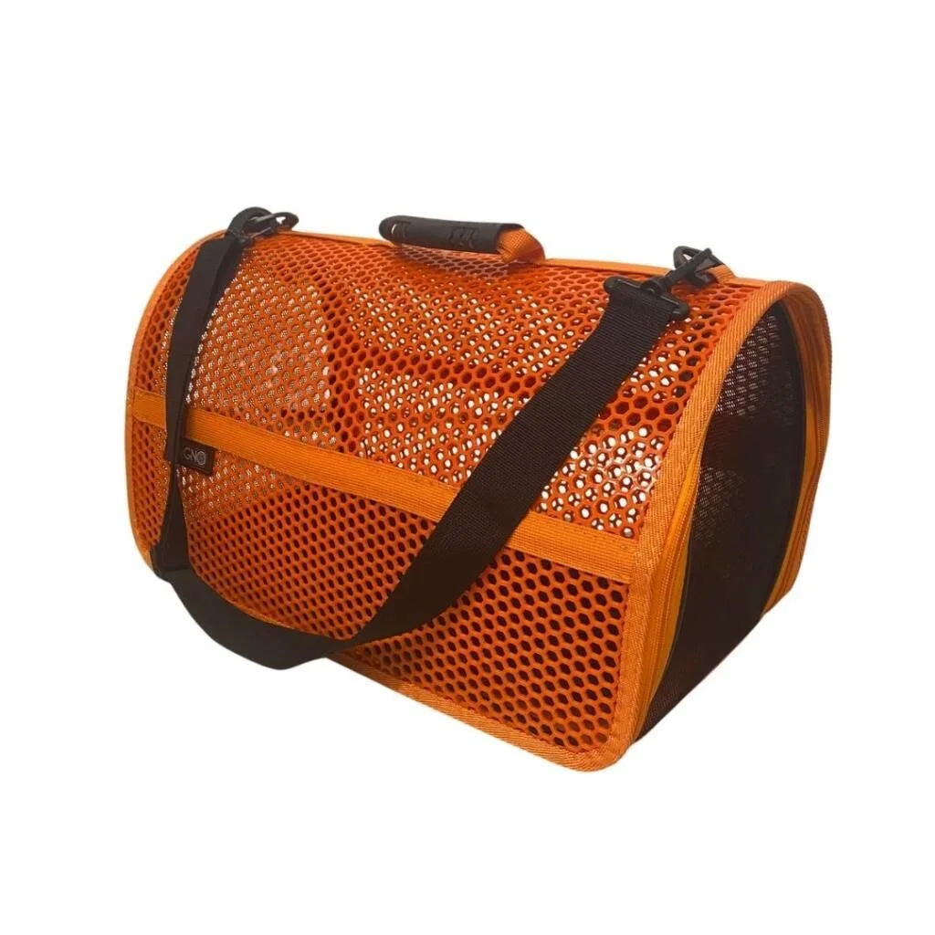 MİGNO FLYBAG Voyager Fileli Kedi Köpek Taşıma Çantası - Turuncu