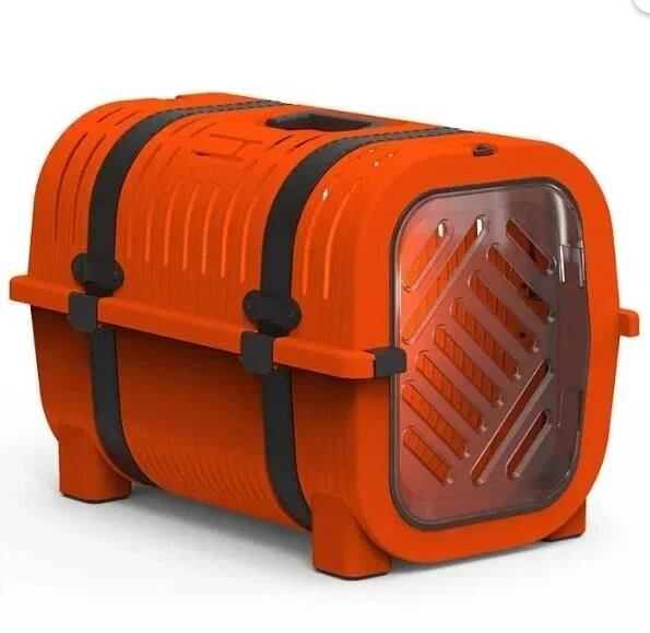 Innocozy Turuncu Kahve Kedidi Köpek Taşıma Çantası 33x51x36cm