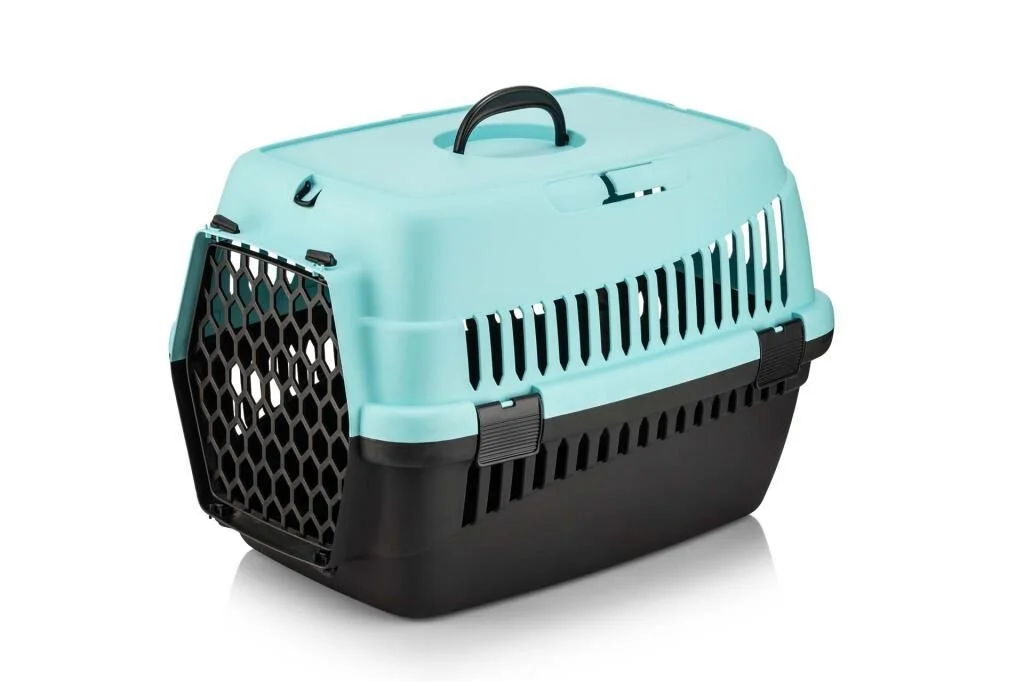 Şenyayla Kedi Köpek Plastik Taşıma Orta Boy - Turkuaz