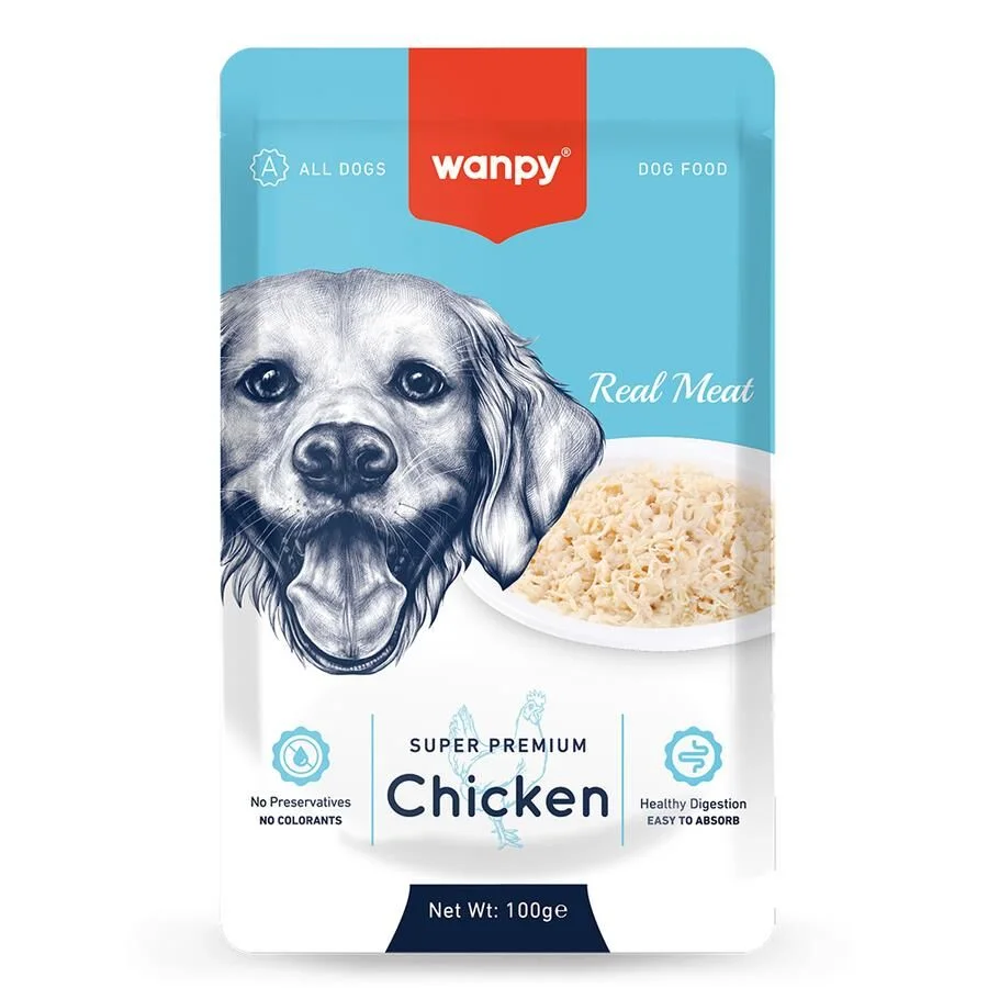 Wanpy Pouch Tavuklu Yaş Köpek Maması 100 Gr