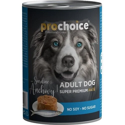Pro Choice Sardunya ve Hamsili Yetişkin Köpek Konservesi 400 Gr