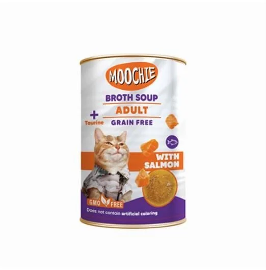 Moochie Et Suyu Çorba Somon Balıklı Yet.Kedi 135ML