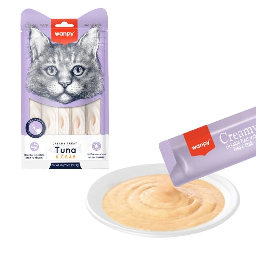 Wanpy Ton  ve Yengeç Likit Kedi Ödülü 5x14 Gr