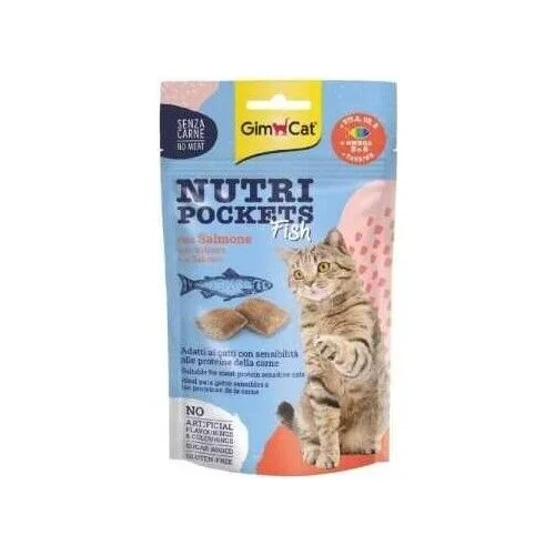 GIMCAT NUTRIPOCKETS SOMON BALIKLI KEDİ ÖDÜLÜ 60 GR