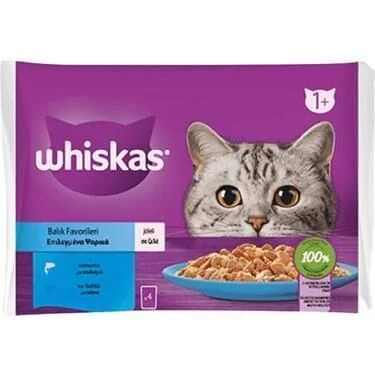 Whiskas Pure Delight Kümes Hayvanlı  Kedi Yaş Mama 4x85 Gr