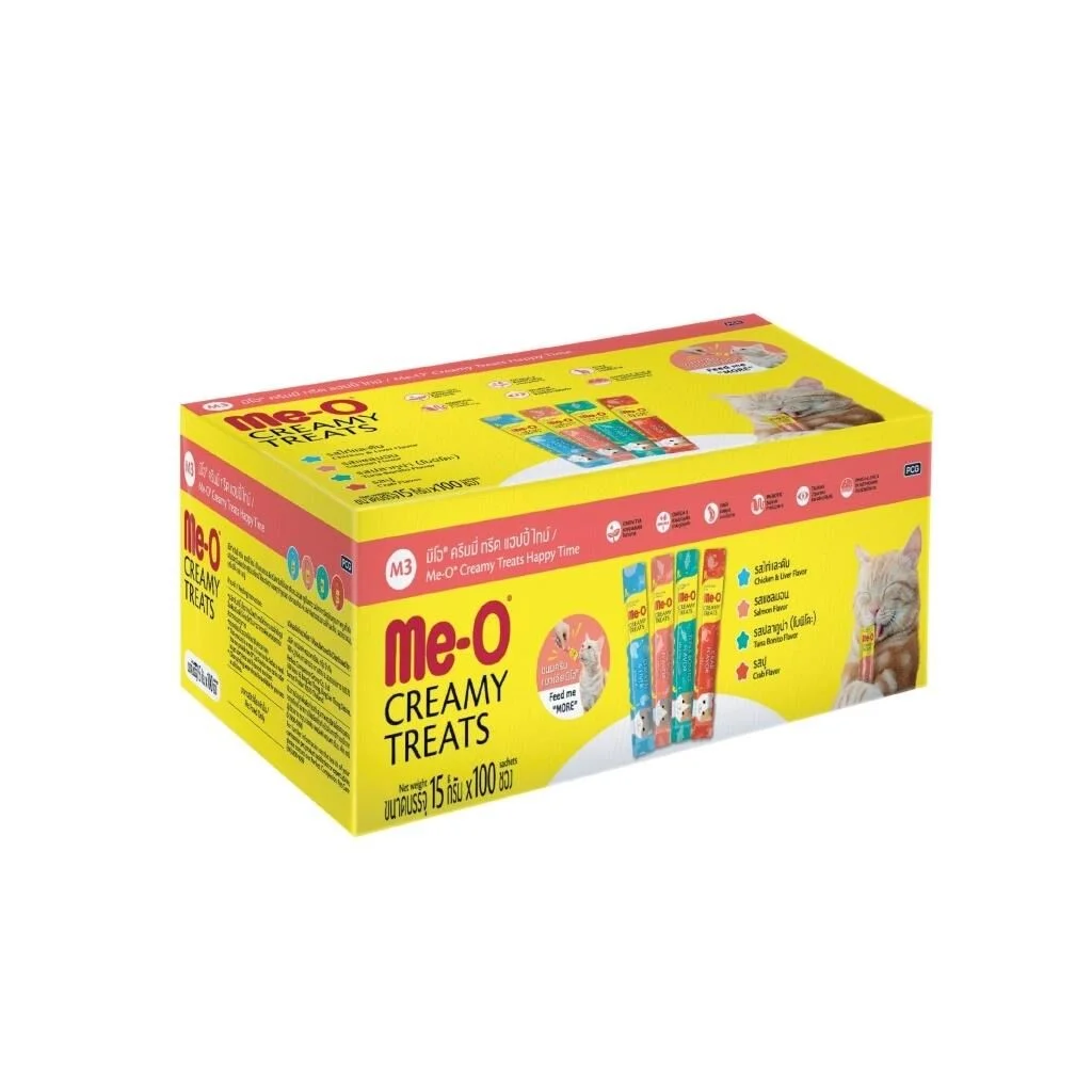 Me-O Creamy Treats Eğlenceli Mix Kedi Yaş Maması 100X15 Gr