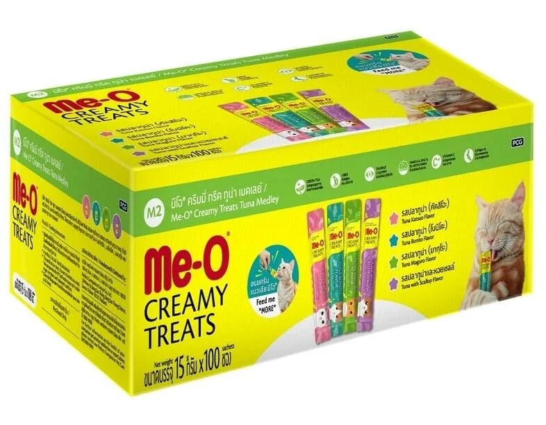 Me-O Creamy Treats Balıklı Karışık Kedi Ödülü 100X 15 Gr