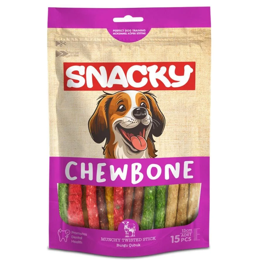 Snacky Munchy Köpek Burgu Çubuk 15'li