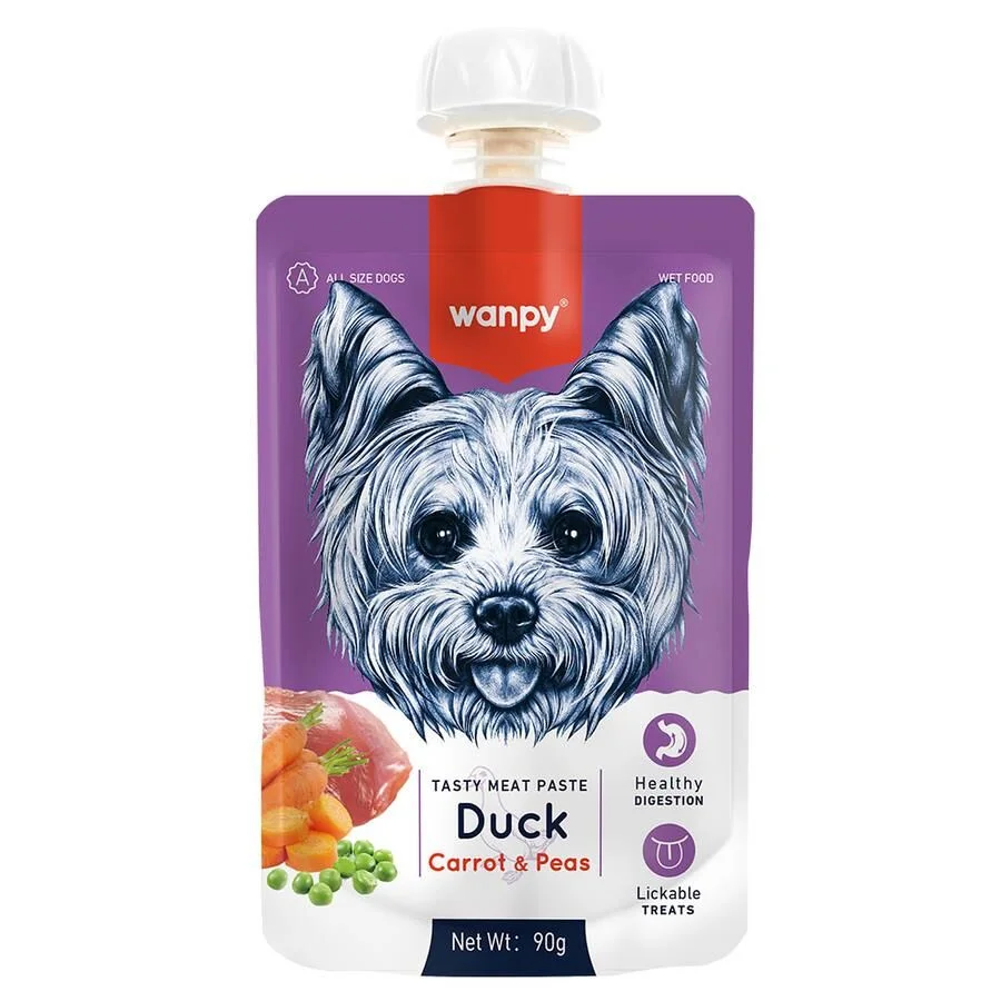 Wanpy Ördekli-Havuçlu  Köpek Et Ezmesi 90 gr