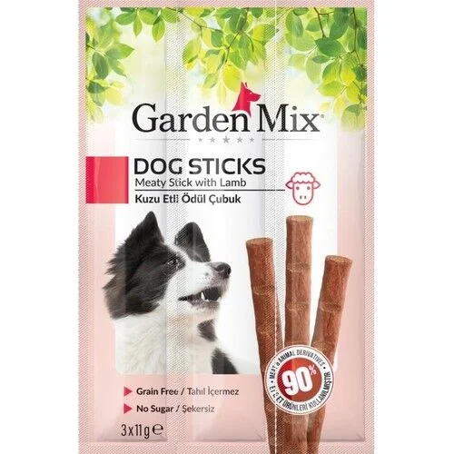 Garden Mix Kuzu Etli Köpek Stick Ödül 3*11 Gr