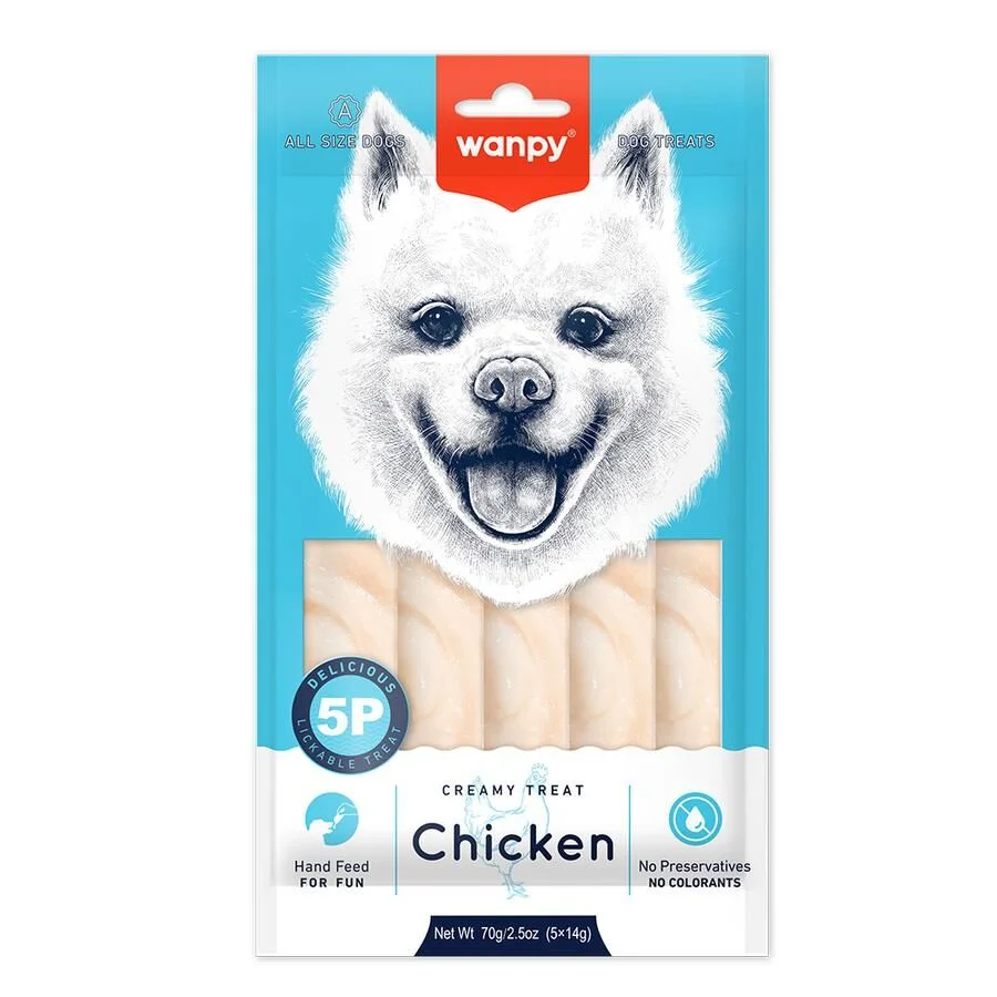 Wanpy Tavuklu Likit Köpek Ödülü 5x14 Gr