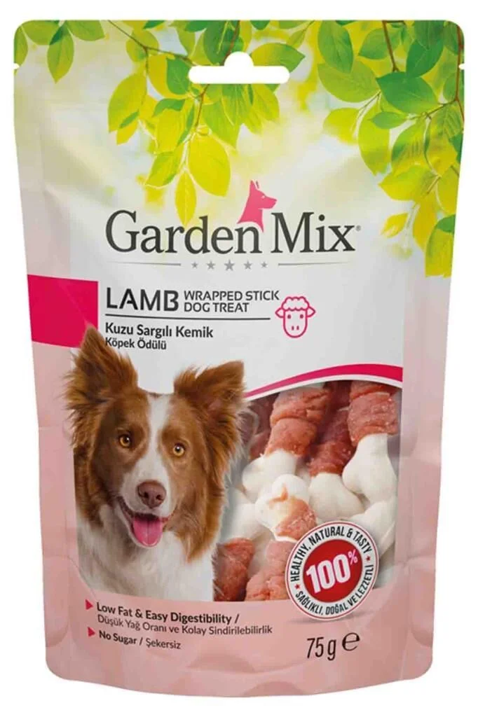 Garden Mix Kuzu Sargılı Kemik Köpek Ödül Maması 75 Gr