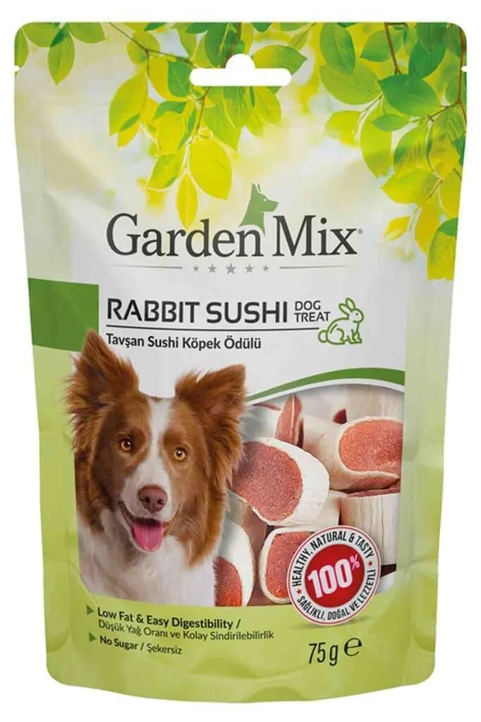 Garden Mix Tavşan Sushi Köpek Ödül Maması 75 Gr