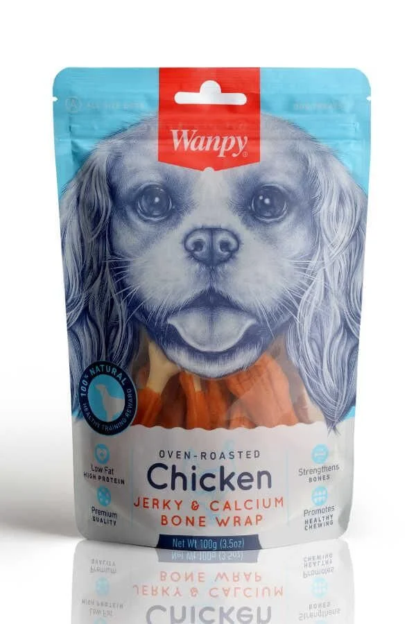 Wanpy Kalsiyumlu Gerçek Tavuk 100 gr Köpek Ödülü