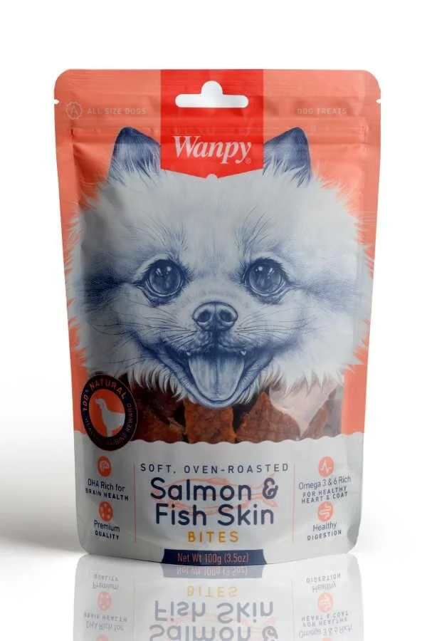 Wanpy Gerçek Somon Dilimleri 100 gr Köpek Ödülü