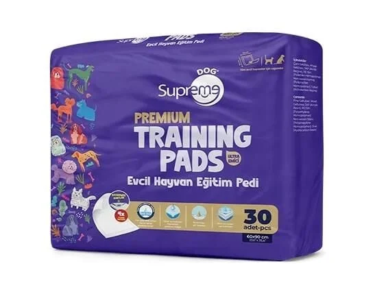 Supreme Dog Premium Evcil Hayvan Eğitim Pedi 30 Lu