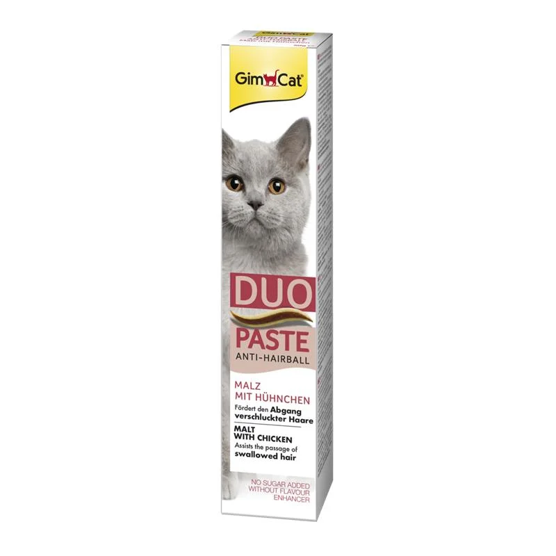 GimCat Duo Anti-Hairball Tüy Sağlığı için Tavuklu Kedi Macunu 50 gr