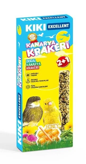 Kiki Excellent Ballı Kraker 3 Adet ( KANARYA )