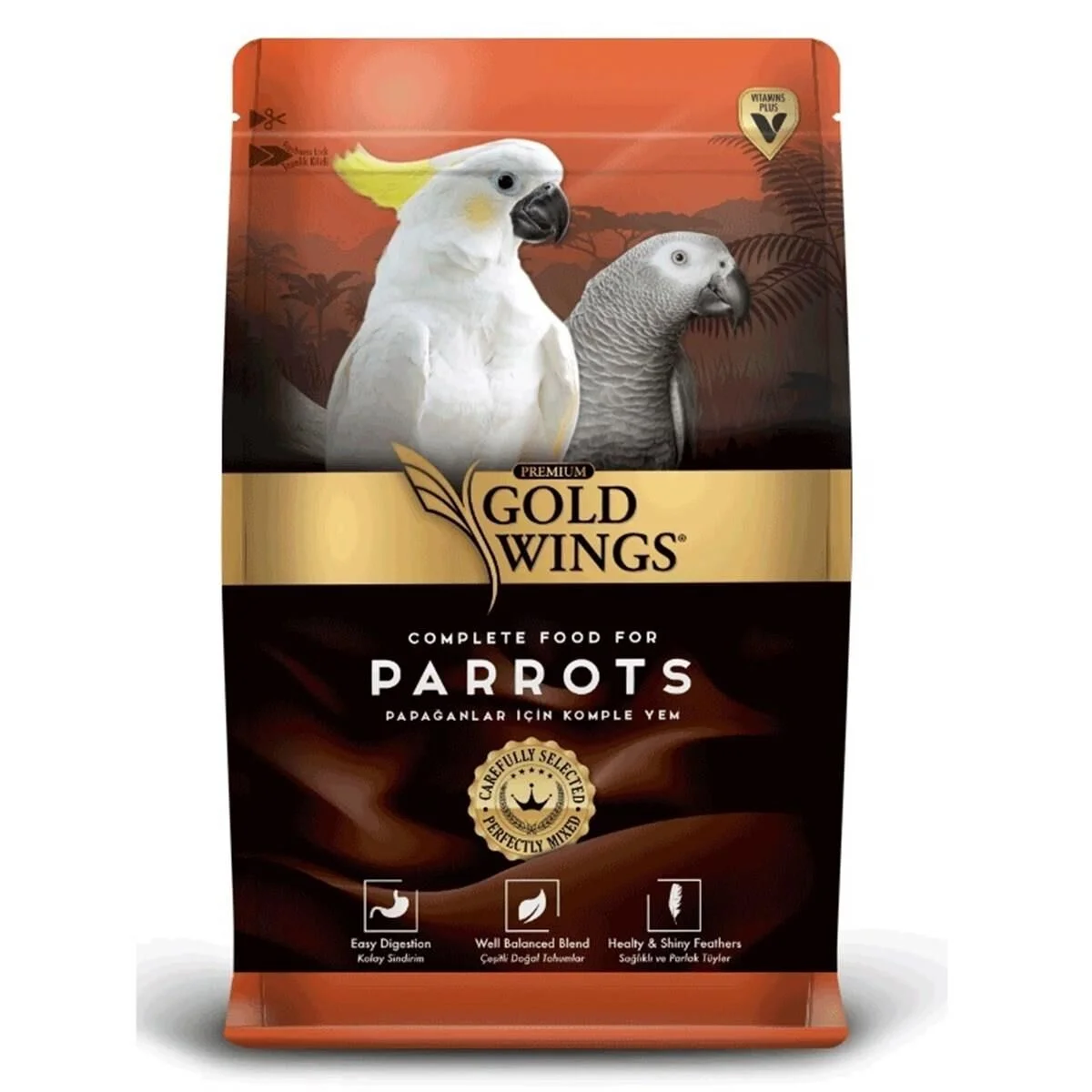 GOLD WİNGS PREMIUM PAPAĞAN YEMİ 1KG