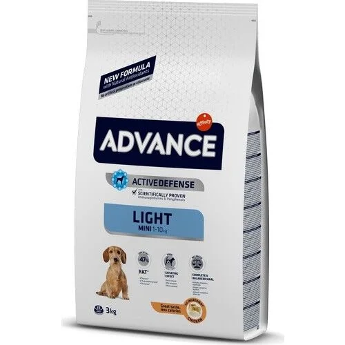 Advance Light Tavuklu Küçük Irk Köpek Maması 3 kg