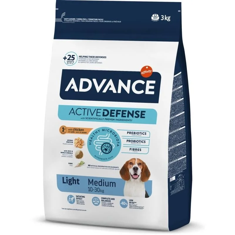 Advance Light Tavuklu Orta Boy Yetişkin Köpek Maması 3 kg