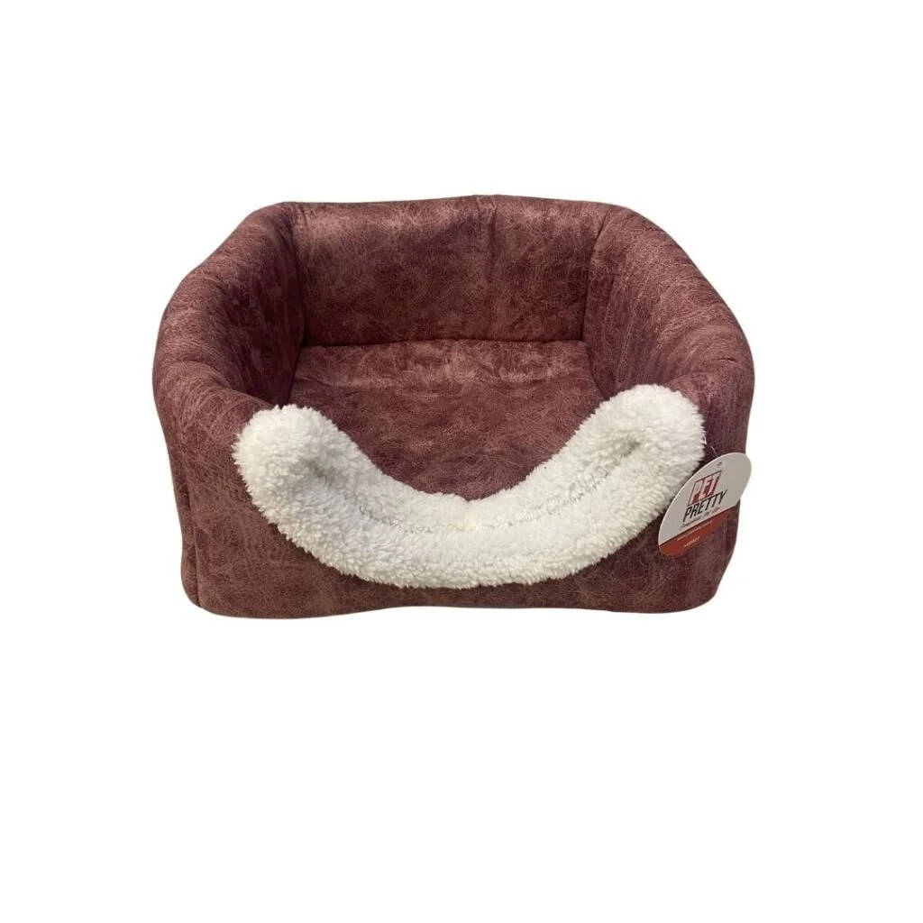 Petpretty Comfort Üç Fonksiyonlu Kedi Yatağı Gül Kurusu 42x42x23cm