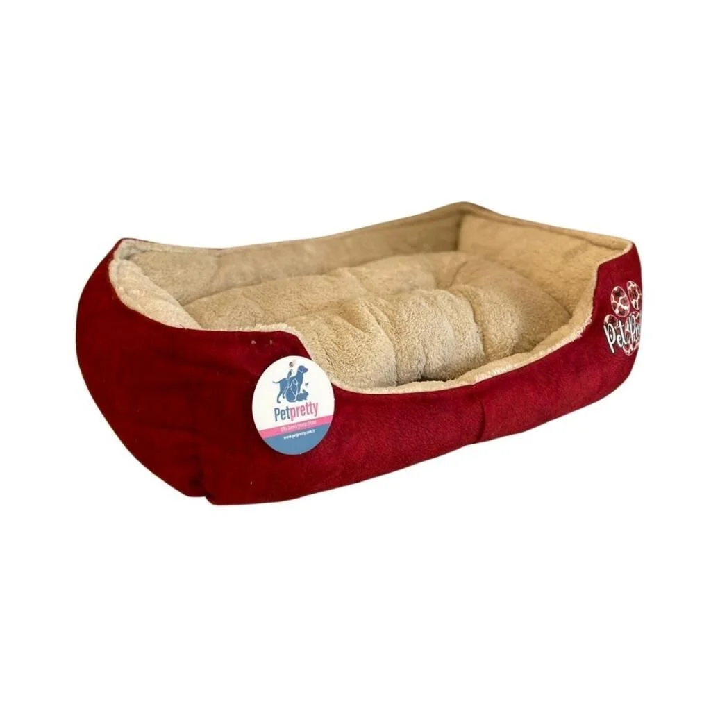 Pet Pretty Pofuduk Yatak Kırmızı 60x45x15 Cm