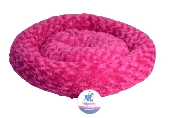 PetPretty Simit Yatak Peluş Fuşya 55x55 cm