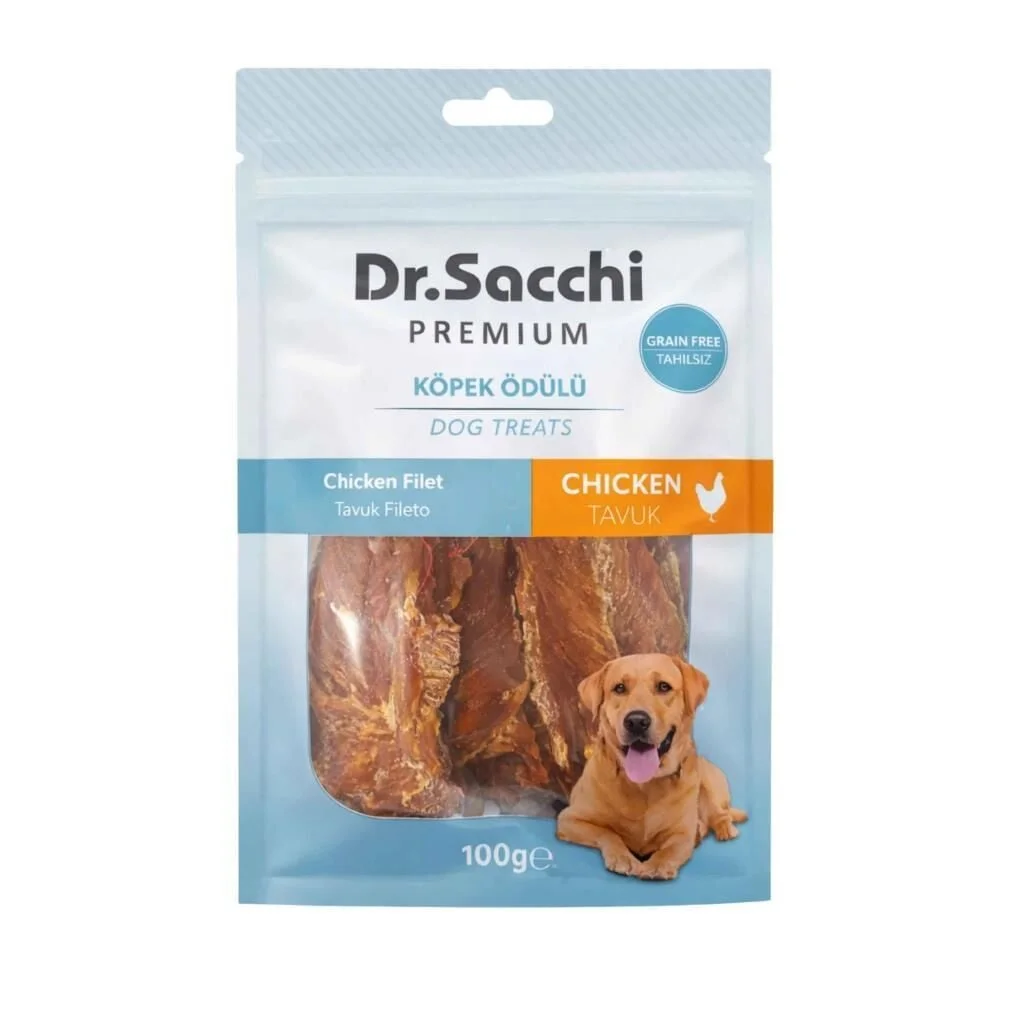 Dr.Sacchi Tavuk Fileto Köpek Ödülü 100 Gr