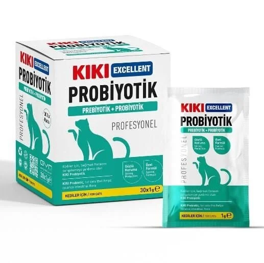(TEK ŞASE) KIKI Excellent Kedi Probiyotik + Prebiyotik Saşe 1 gr